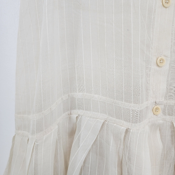 Shack Incorporated Women's 100% Silk Vintage Button Back Midi Dress - SM - Picture 6 of 6